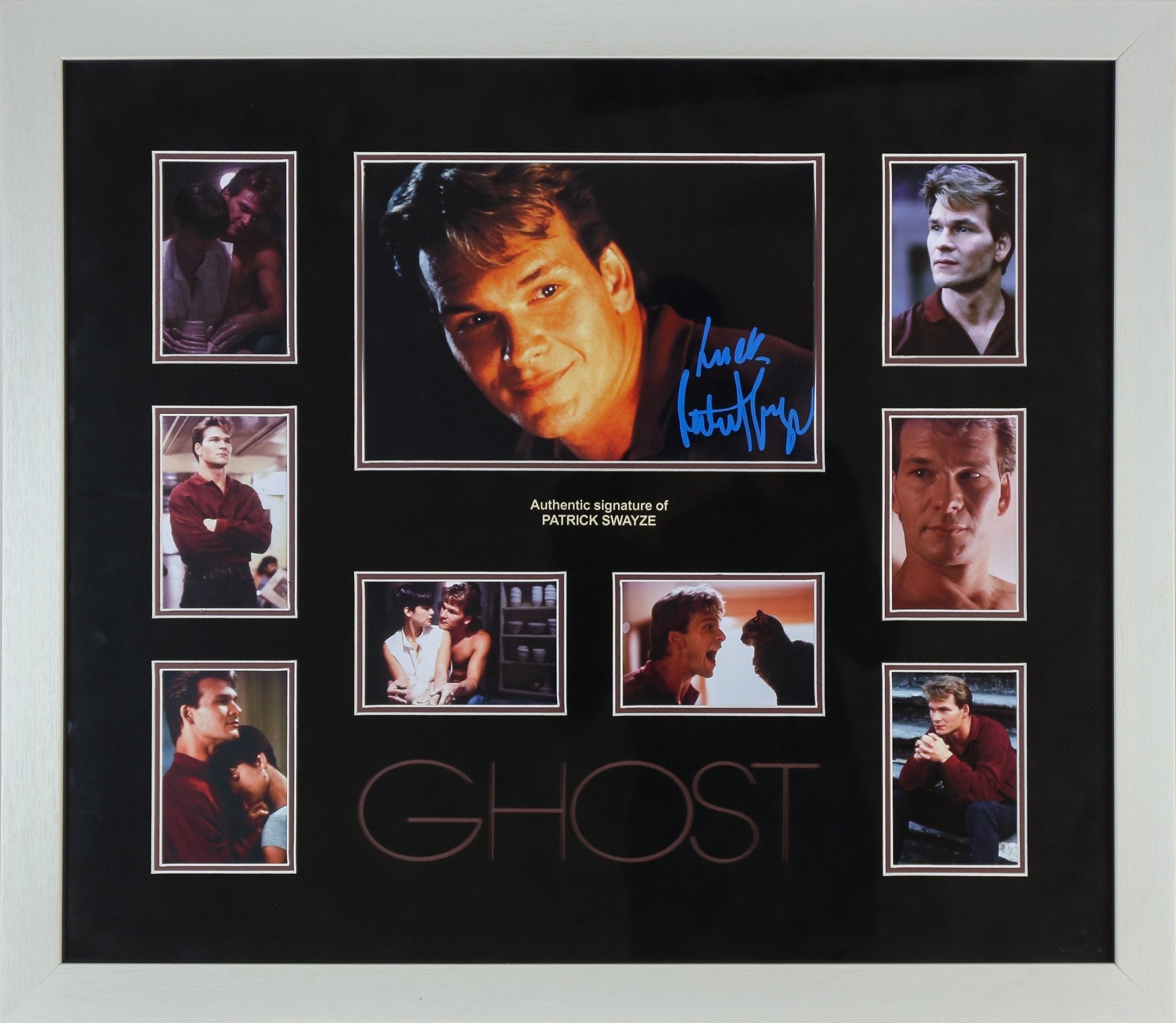 Patrick Swayze, Ghost Signed 12x8 Photograph Framed Display - Memorabilia Framers Shop